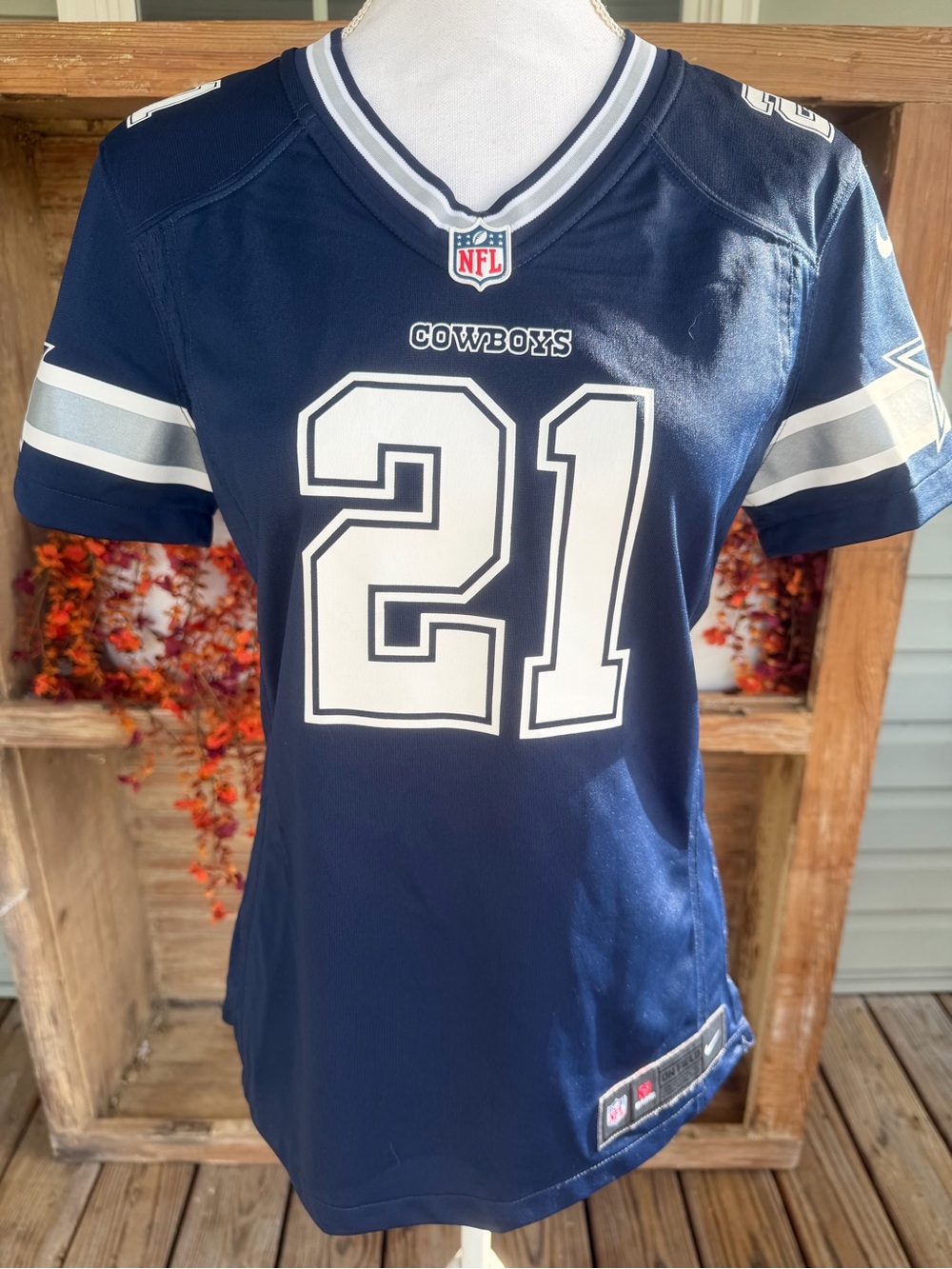 Nike Navy Dallas Cowboys #21 Kids Jersey